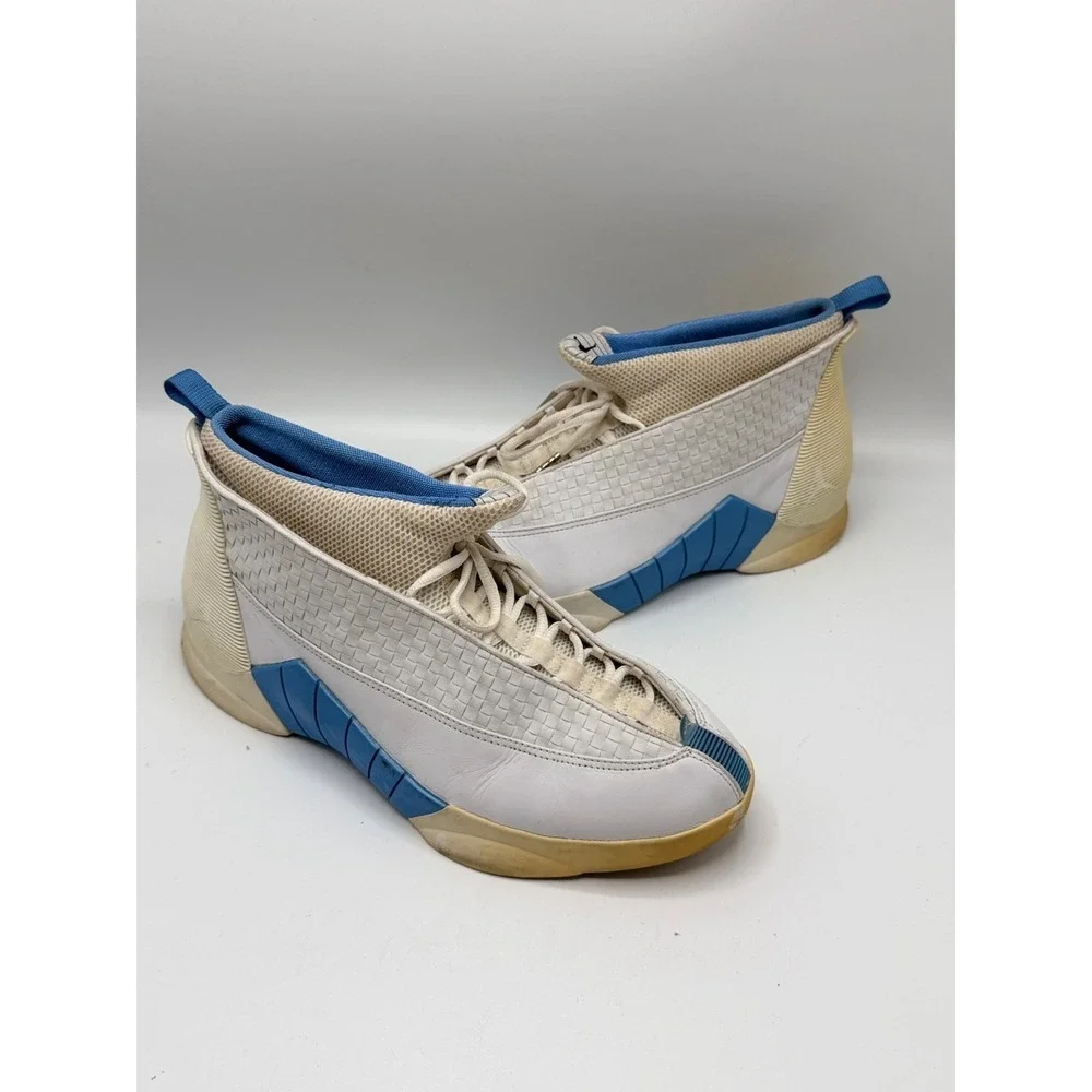 Nike Air Jordan 15 XV OG Columbia 1999 White Blue Size 12.5 Sneakers 136029-141